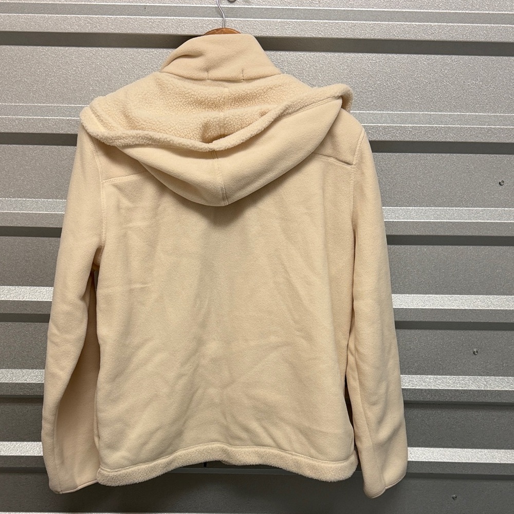 Ralph Lauren Womens Cream Sherpa Fleece Winter Hooded Jacket OUTDOOR XL WARM - Picture 9 of 11